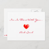 『私は君と一緒にそこにいる』はがき ポストカード (正面/裏面)