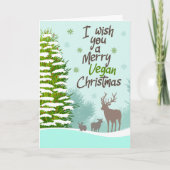 私は君にビーガンのメリークリスマスを願う カード (正面)
