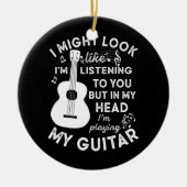 私は君に似ているかも聞しれないおもしろい セラミックオーナメント (正面)