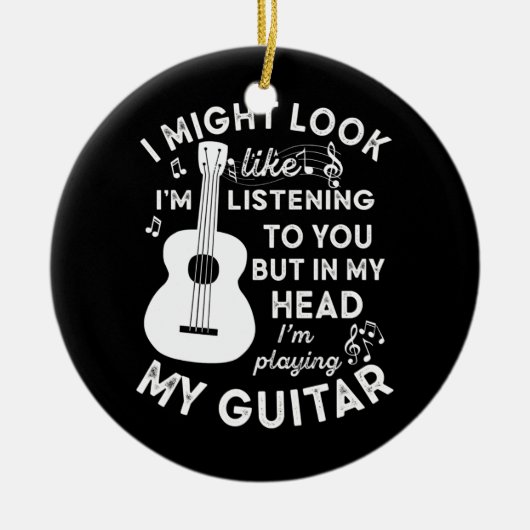 私は君に似ているかも聞しれないおもしろい セラミックオーナメント (正面)