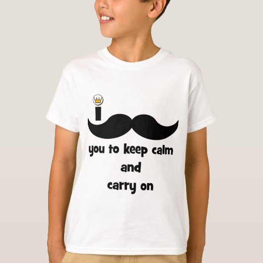 私は君に落ち着いて保欲しいと言って運欲しい Tシャツ (正面)