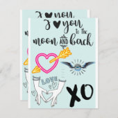 私は君のカードが大好きだ ノートカード (正面/裏面)