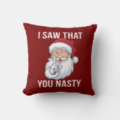私は君のクリスマス扱いにくを見おもしろいた笑わされる クッション (正面)