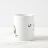 私は君のスケルトン手のバレンタインデンの吸盤だ コーヒーマグカップ (中央)