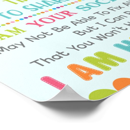 私は君の学校のソーシャルワーカーだ ポスター (角)