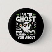 私は君の幽霊警告だ 缶バッジ (正面)