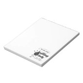 私は君の熱狂する編み物の女警告性だ ノートパッド (回転)