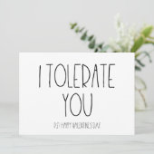 私は君の皮肉なバレンタインのカードを許す シーズンカード (スタンド正面)