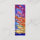 私は君の考え本マーク祈りの言葉カード コーリングカード (正面)