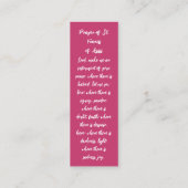 私は君の考え本マーク祈りの言葉カード コーリングカード (裏面)