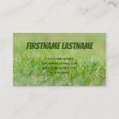 私は君の芝刈り職人のグリーングラス専門家だ 名刺 (裏面)