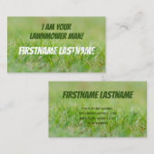 私は君の芝刈り職人のグリーングラス専門家だ 名刺 (正面/裏面)