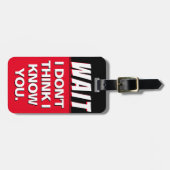 私は君の荷物考えのタグを知らない ラゲッジタグ (正面横)