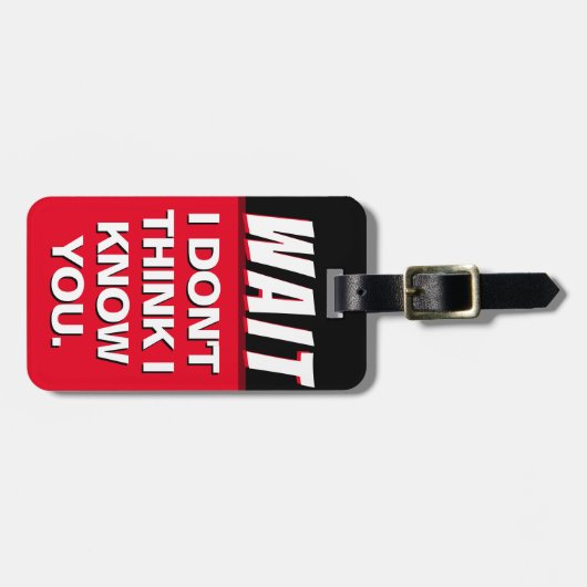 私は君の荷物考えのタグを知らない ラゲッジタグ (正面横)