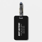 私は君の荷物考えのタグを知らない ラゲッジタグ (裏面縦)