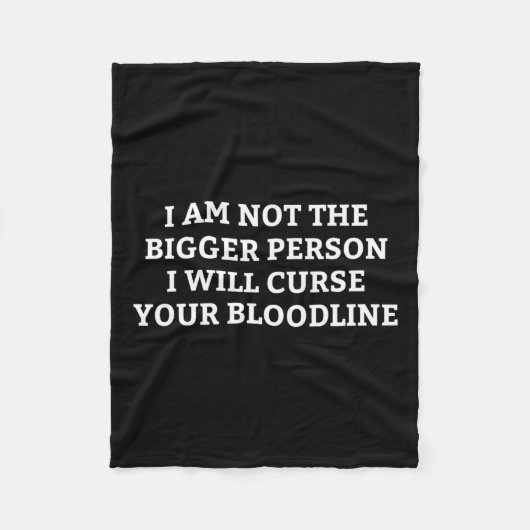 私は君の血を呪う大きな人間ではない フリースブランケット (正面)