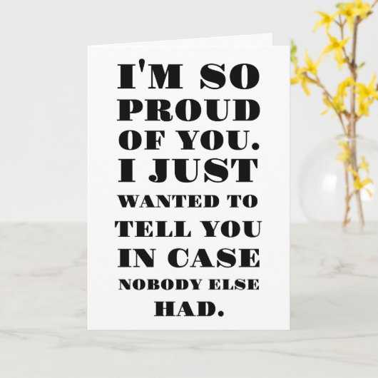 私は君の誇りを持った味方だ カード (黄色い花)