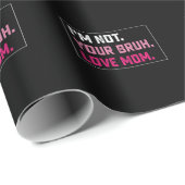 私は君のBruh Love Mom Groovy Mother's Dayではない ラッピングペーパー (ロールコーナー)