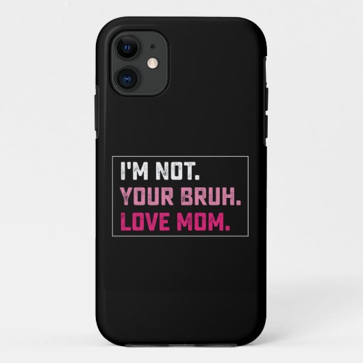 私は君のBruh Love Mom Groovy Mother's Dayではない Case-Mate iPhoneケース (裏面)
