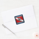 「私は君より優れているだけだ！」 スクエアシール (封筒)