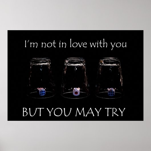 私は君を好きではないが、試してみてもいい ポスター (正面)