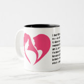 私は君を愛しているハート ツートーンマグカップ (正面左)