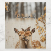 私は君を深く愛している ワインラベル (シングルラベル)