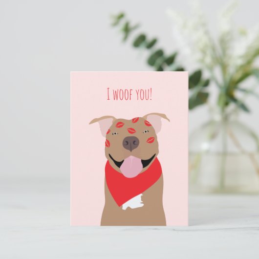 私は君アメリカのブルドッグキスマーク シーズンポストカード (スタンド正面)