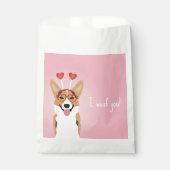 私は君コーギドッグバレンタインデーを愛する フェイバーバッグ (正面)