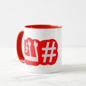 私は君恋しく思だ マグカップ (正面左)