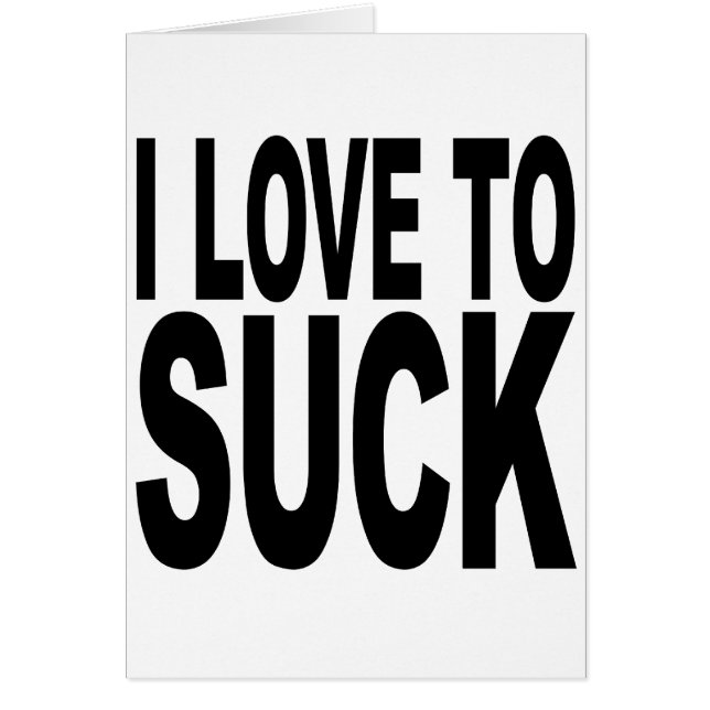 私は吸うことを愛します (正面)