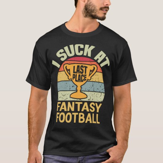 私は吸ファンタジーサッカーおもしろいヴィンテージ Tシャツ (正面)