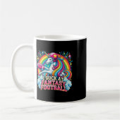 私は吸ファンタジーサッカーUnicorn Rainbow Loser G コーヒーマグカップ (左)
