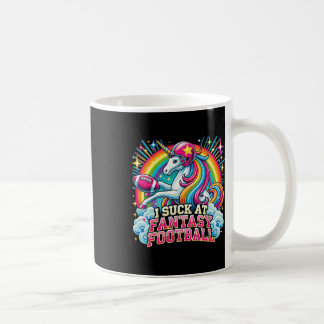 私は吸ファンタジーサッカーUnicorn Rainbow Loser G コーヒーマグカップ