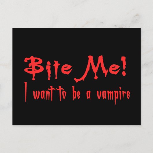 私は吸血鬼になりたい ポストカード (正面)