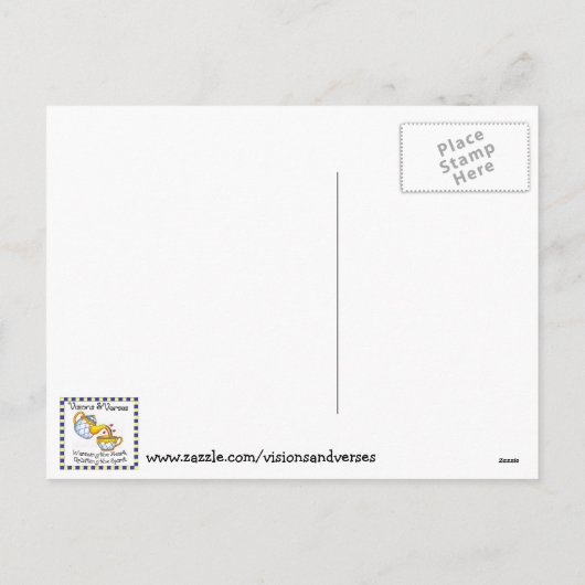 私は吹バ遠くにンタインのポストカード シーズンポストカード (裏面)