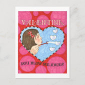 私は吹バ遠くにンタインのポストカード シーズンポストカード (正面)