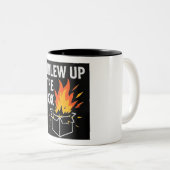 私は吹箱のコーヒーマグを上げる ツートーンマグカップ (正面右)