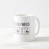 私は周期的にカフェインのマグを必要とします コーヒーマグカップ (正面右)