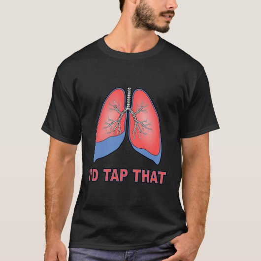 私は呼吸タップ肺セラピスト肺排出腐肉T Tシャツ (正面)