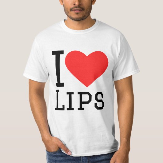 私は唇が好き Tシャツ (正面)