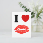 私は唇のキスを愛します ポストカード (スタンド正面)