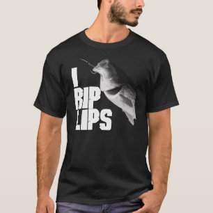 私は唇のTシャツの暗闇を裂きます Tシャツ