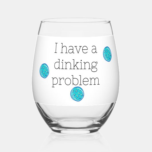 私は問題のピックボールを持っているおもしろい。 ステムなしワイングラス (裏面)