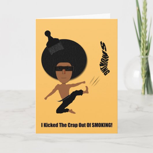 私は喫煙からがらくたを蹴りました カード (正面)