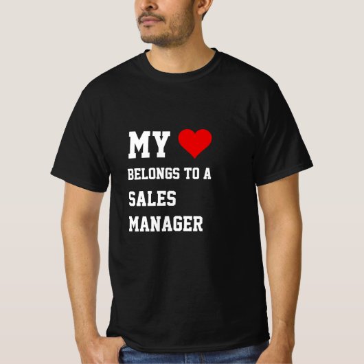 私は営業マネージャーのTシャツに所属している Tシャツ (正面)
