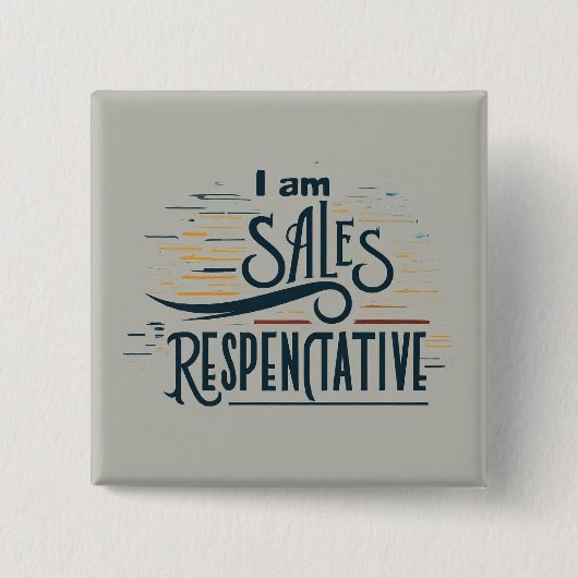 私は営業担当広場である 缶バッジ (正面)
