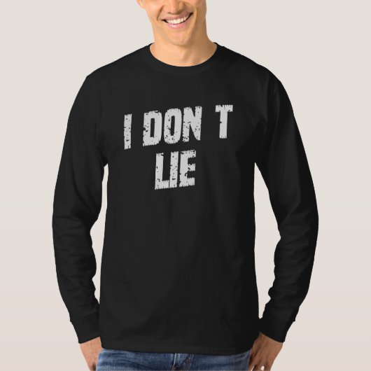私は嘘をつかないことわざ Tシャツ (正面)