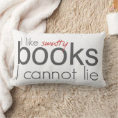 私は嘘をつけない本が好きだ装飾用クッション ランバークッション (ブランケット)