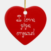 私は器官のオーナメント-バーミンガム--を愛します セラミックオーナメント (裏面)